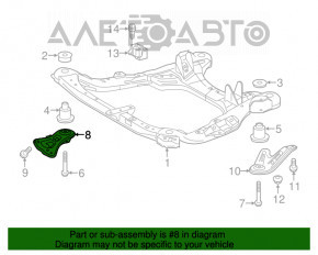 Capacul de protecție a roții din față, stânga, pentru Toyota Highlander 14-19