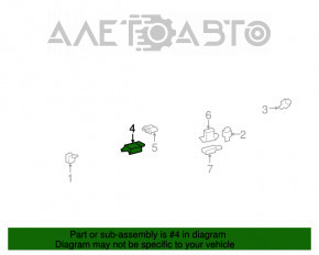 Modulul airbag SRS computer pentru airbag-urile de siguranță Toyota Highlander 14-19