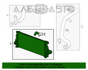 Intercooler Chevrolet Malibu 16- 1.5T