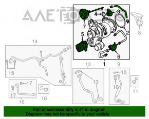 Turbina Chevrolet Malibu 16- 1.5T