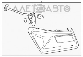 Lampa exterioară aripă dreapta Chevrolet Malibu 16- halogen