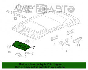 Capota dreapta Jeep Grand Cherokee WK2 11-21 bej, fara carlig, eticheta taiata, necesita curatare chimica.