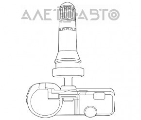 Senzor de presiune a roților Dodge Journey 11- 433mhz