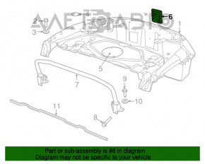 Placa de ventilație stânga Jeep Grand Cherokee WK2 11-21