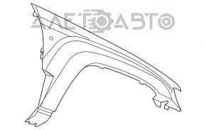 Aripa față stânga Jeep Grand Cherokee WK2 11-21 negru PXJ