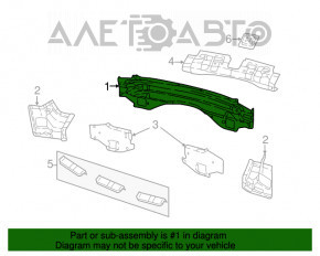 Panoul din spate al Jeep Grand Cherokee WK2 11-21, format din 2 piese.