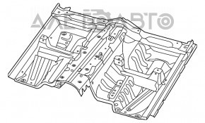 Корыто багажника Jeep Grand Cherokee WK2 11-21 синее