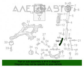 Maneta de curbare spate stanga Jeep Grand Cherokee WK2 11-21 nou original OEM