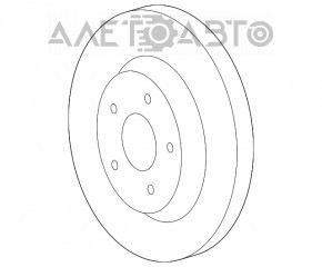 Placă de frână spate dreapta Jeep Grand Cherokee WK2 11-21 Cod bry 330/14mm