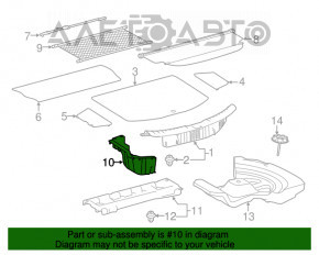 Capac portbagaj stânga Toyota Rav4 13-18 zgârieturi.