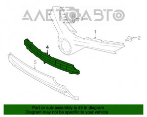 Grila centrală a bara de protecție față pentru Toyota Rav4 16-18, nouă, originală OEM.