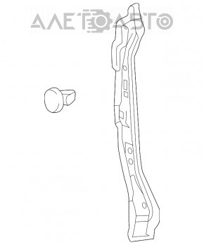 Garnitură aripă ușă - aripă dreapta Toyota Rav4 13-18