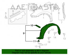 Bara de protecție față dreapta Toyota Rav4 13-18 nouă OEM originală