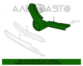 Grila radiatorului Toyota Rav4 16-18 fara emblema noua originala OEM