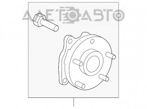 Butuc roată față stânga Toyota Rav4 13-18 nou OEM original