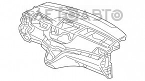 Panoul frontal al torpilei fără AIRBAG pentru Honda CRV 12-14