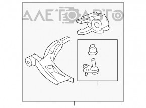 Maneta inferioara fata stanga Honda CRV 12-14 noua originala OEM