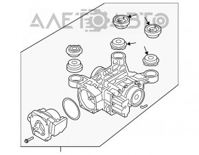 Diferențialul spate redus VW Tiguan 09-17 cu computer