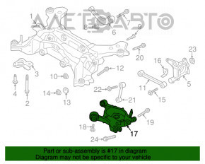 Maneta inferioară pentru arc spate dreapta Ford Fusion mk5 13-20 AWD