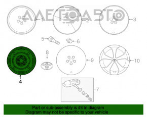 Запасное колесо докатка Toyota Prius 30 10-15 R16 135/80