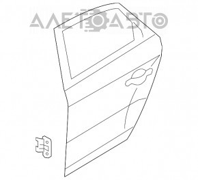 Usa spate dreapta spate Audi Q5 8R 09-17 negru LY9B, denivelari, lovituri