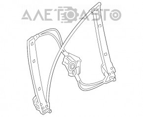 Geam electric cu motor, fata stanga, Audi Q5 8R 09-17