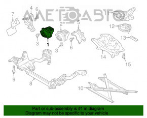 Pernele motorului drept Audi A4 B8 13-16 restilizat 2.0T, nou, original OEM.