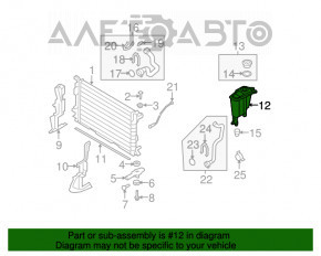 Rezervorul de expansiune al sistemului de răcire Audi A4 B8 08-16 2.0T nou OEM original