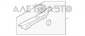 Capac portbagaj Audi Q5 8R 09-17, neagră cu crom, zgârieturi