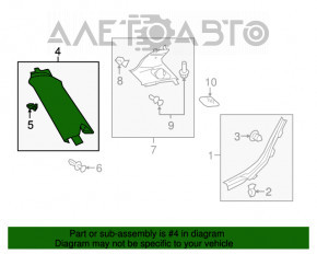 Capac spate pentru bara din spate stanga Audi Q5 8R 09-17 gri, pentru curatare chimica.