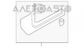 Capac prag interior fata stanga Audi Q5 8R 09-17, neagra, uzata