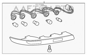 Lampa spate dreapta a bara Audi Q5 8R 09-17 zgârieturi