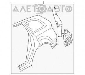 Aripa spate stânga Audi Q5 8R 09-17