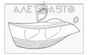 Lampa stânga Audi Q5 8R 09-12 pre-restilizare