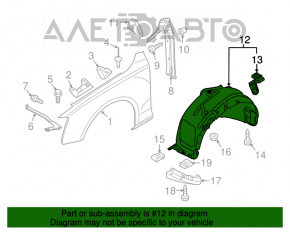 Bara de protecție față dreapta Audi Q5 8R 09-12