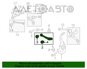 Maneta inferioară față stânga Audi Q5 8R 09-12, față, neoriginală, Meyle