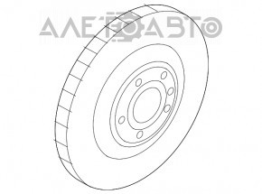 Диск тормозной передний лев Audi A6 C7 12-17 320/30mm