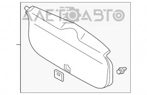 Capac portbagaj Mitsubishi Outlander 14-21 negru, zgârieturi, fără capac