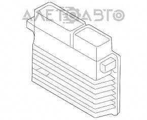 Blocul ECU al calculatorului motorului VW Passat b7 12-15 SUA motor diesel