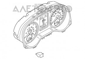 Panoul de instrumente VW Passat b7 12-15 SUA motor diesel