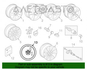 Roata de rezerva pentru Audi Q5 8R 09-17 R18