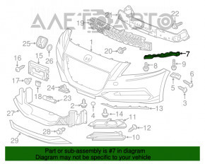 Capacul carligului de tractare al bara fata Honda CRZ 11-16