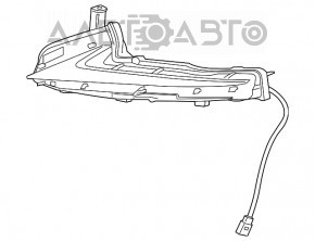 Luminile de zi cu LED-uri pentru Lexus IS 14-16, model nou, neoriginal.