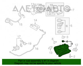 Rezervor de combustibil VW Passat b7 12-15 SUA, diesel suplimentar cu canistră