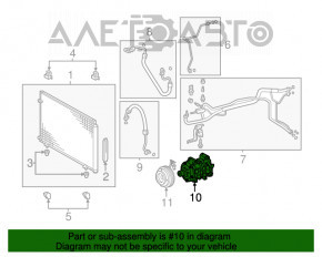 Компрессор кондиционера Toyota Sienna 11-14 3.5