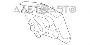 Airbag-ul de siguranță din volanul șoferului pentru Toyota Sienna 11-16, bej, cu crom decolorat.