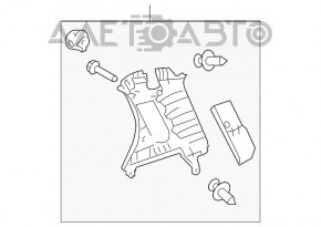 Capac spate stânga Toyota Sienna 11-14 gri, zgârieturi