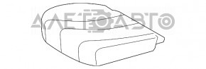 Scaun șofer Toyota Sienna 11-14 fără airbag, catifea gri.