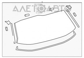 Стекло заднее двери багажника Toyota Sienna 11-20 тонировка