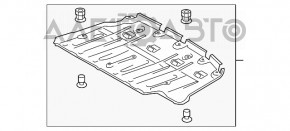 Protecția portbagajului pentru Toyota Sienna 11-20 este ruptă și zdrobită.